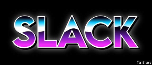 Slack Effetto testo