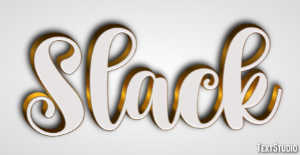 Slack Effetto testo