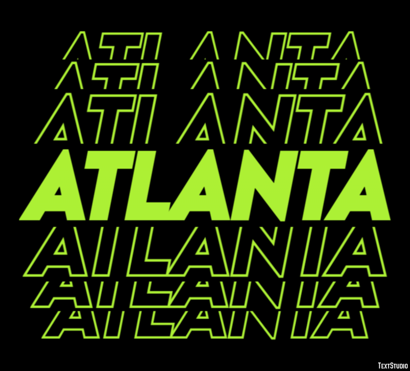 Atlanta Effetto testo