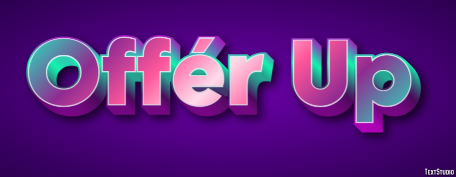 Offér Up Efecto de Texto