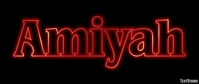 Amiyah Efecto de Texto