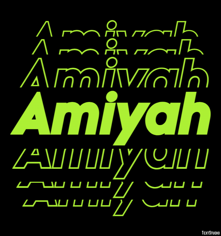 Amiyah Text Effect