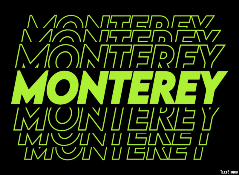 Monterey Efekt tekstowy