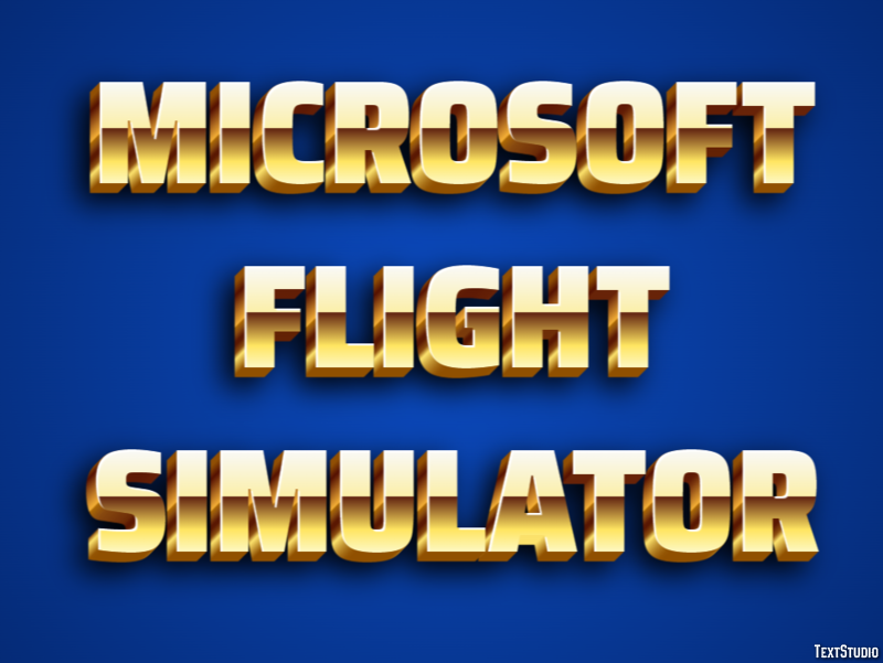 Microsoft Flight Simulator Efekt tekstowy