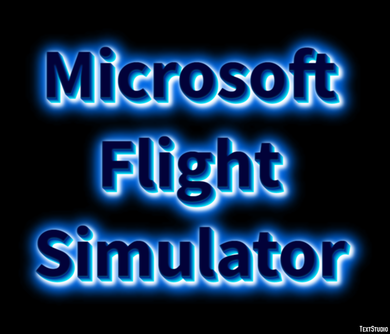 Microsoft Flight Simulator Efekt tekstowy
