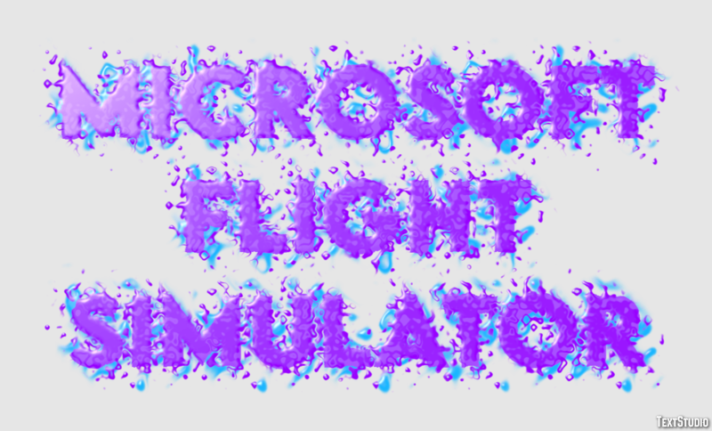 Microsoft Flight Simulator Efekt tekstowy