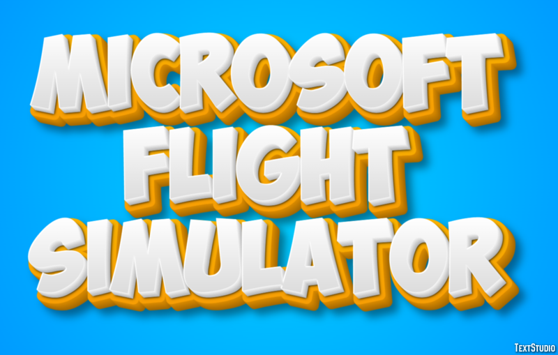 Microsoft Flight Simulator Efekt tekstowy