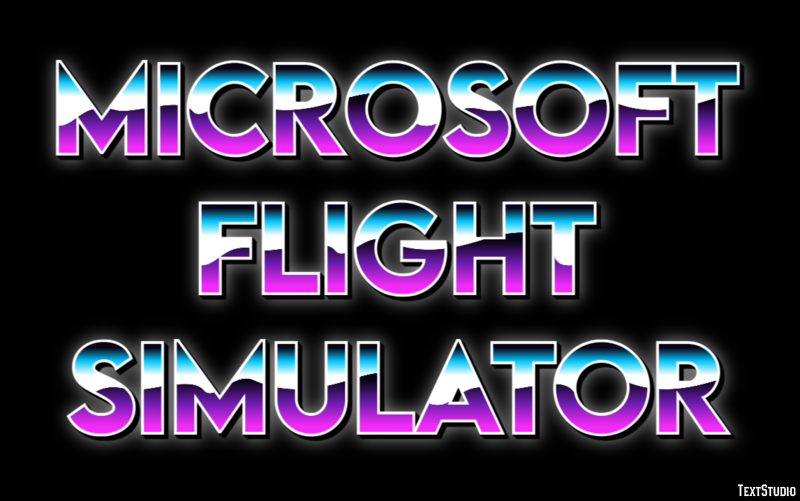 Microsoft Flight Simulator Efekt tekstowy