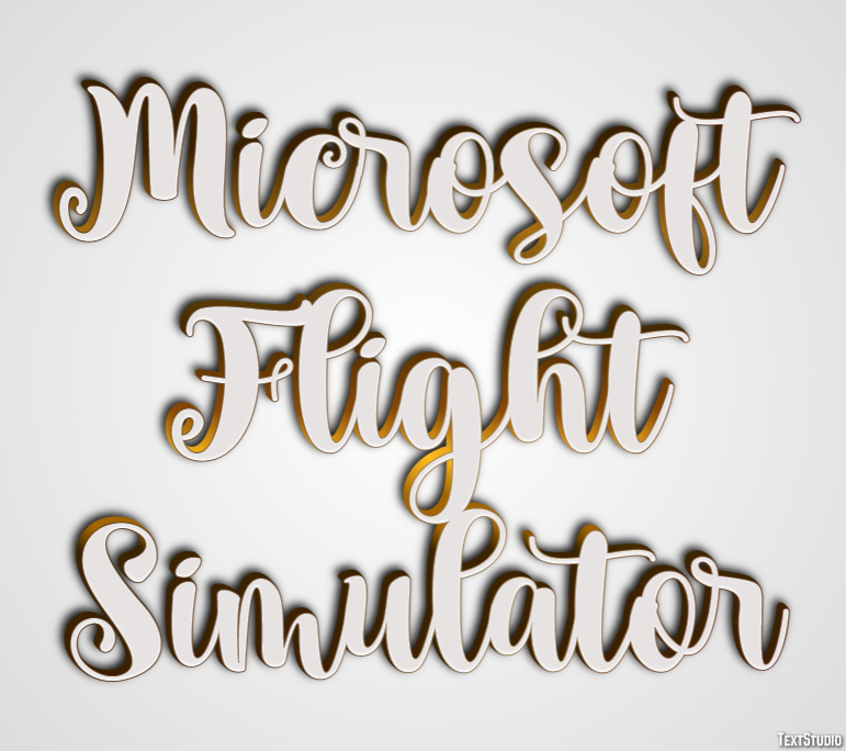 Microsoft Flight Simulator Efekt tekstowy