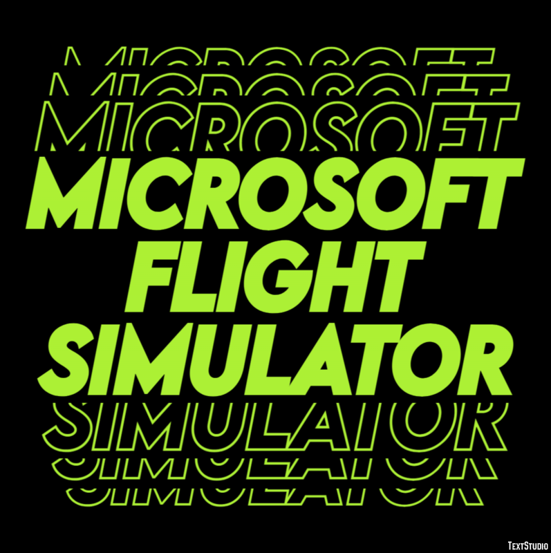 Microsoft Flight Simulator Efekt tekstowy