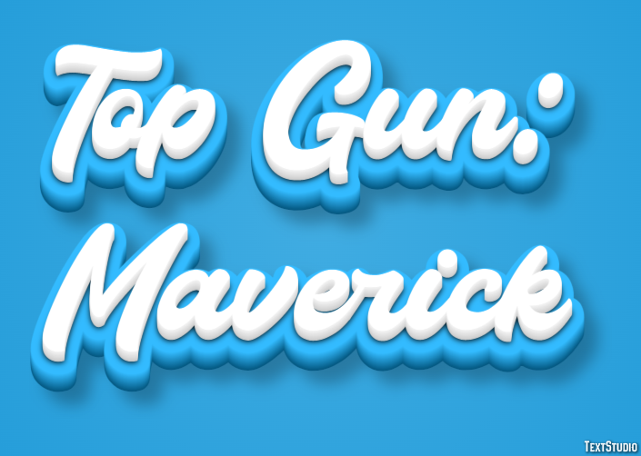 Top Gun: Maverick Text Effect