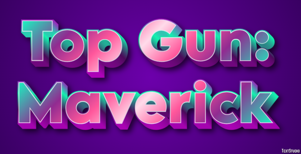 Top Gun: Maverick Text Effect