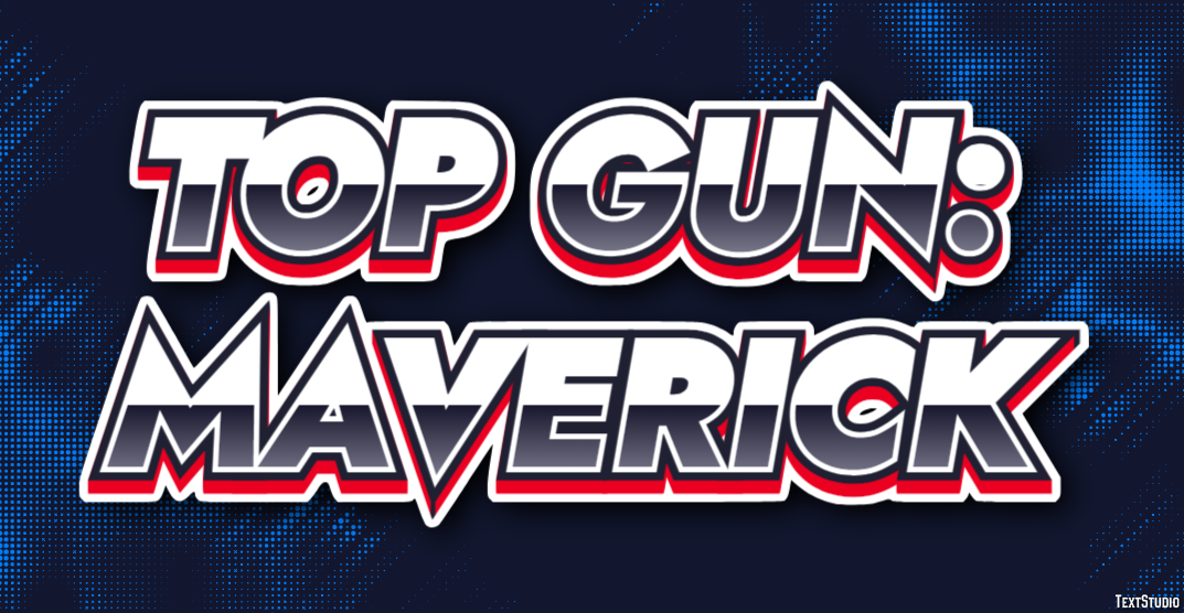 Top Gun: Maverick Text Effect