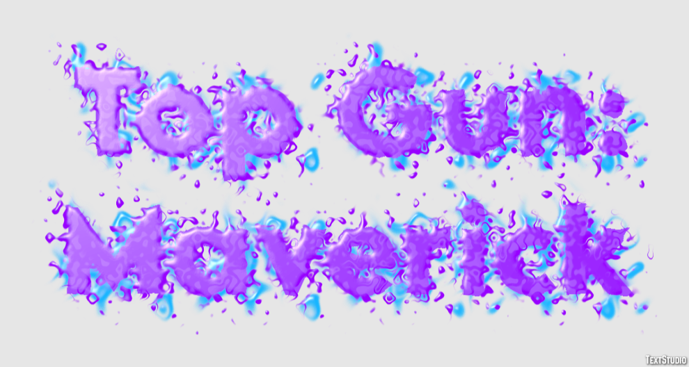 Top Gun: Maverick Text Effect