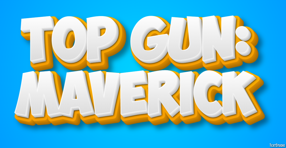 Top Gun: Maverick Text Effect