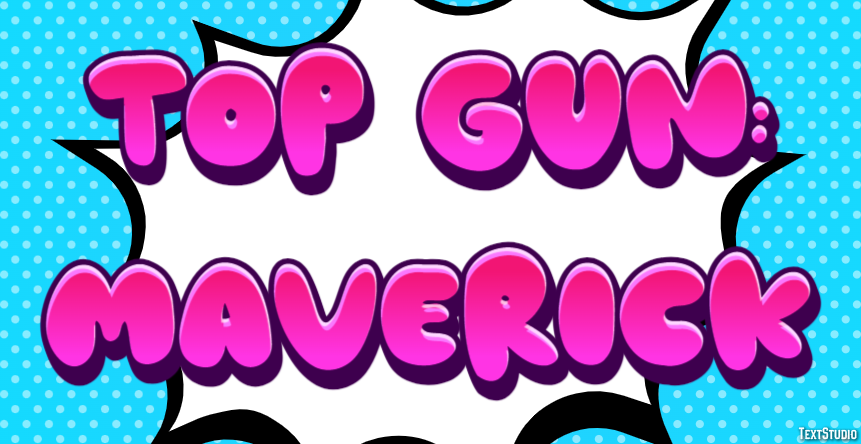 Top Gun: Maverick Text Effect