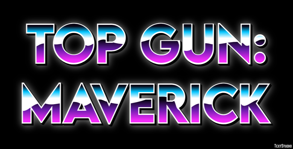 Top Gun: Maverick Text Effect