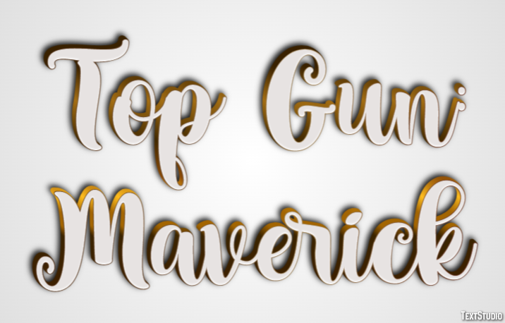 Top Gun: Maverick Text Effect