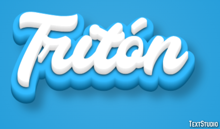 Tritón Efecto de texto