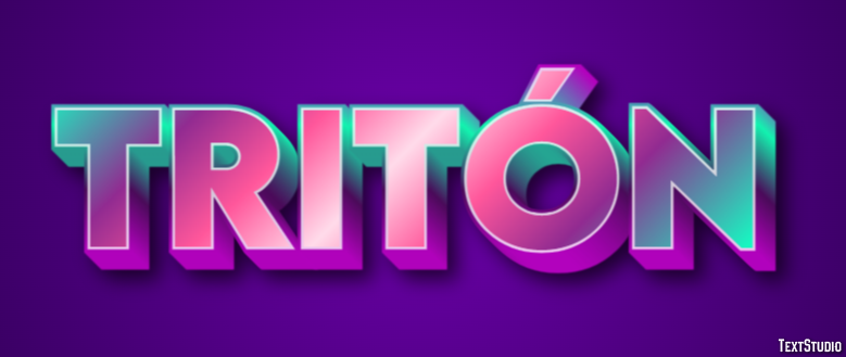 Tritón Efecto de Texto