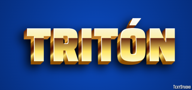 Tritón Tekst Effect