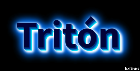 Tritón Efecto de Texto
