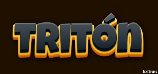 Tritón Efecto de texto