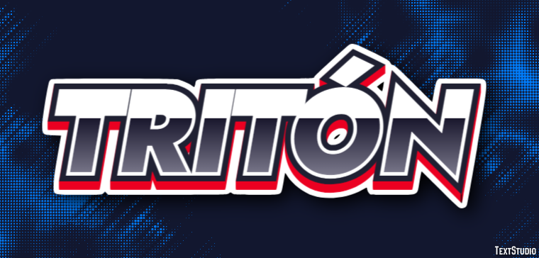 Tritón Efecto de texto