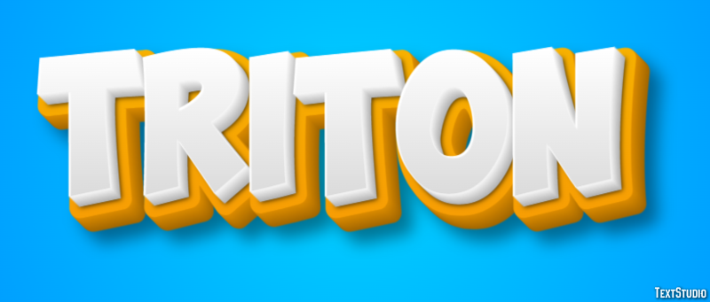 Tritón Tekst Effect