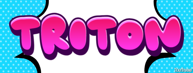 Tritón Efecto de texto