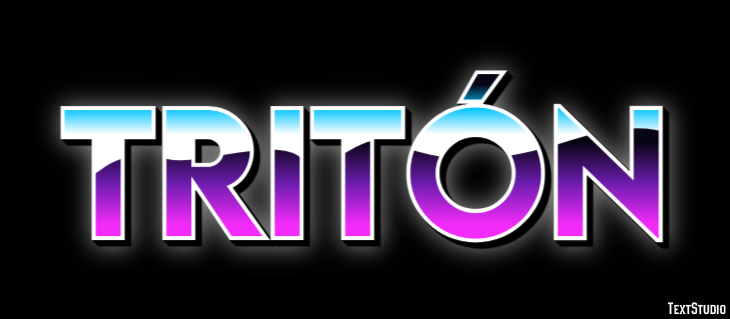 Tritón Efecto de Texto