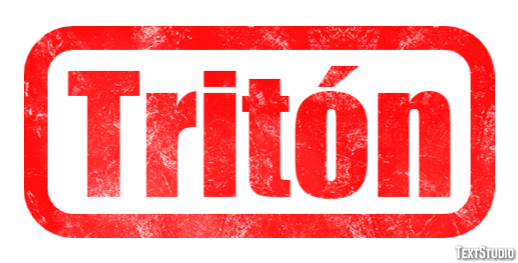 Tritón Efecto de texto