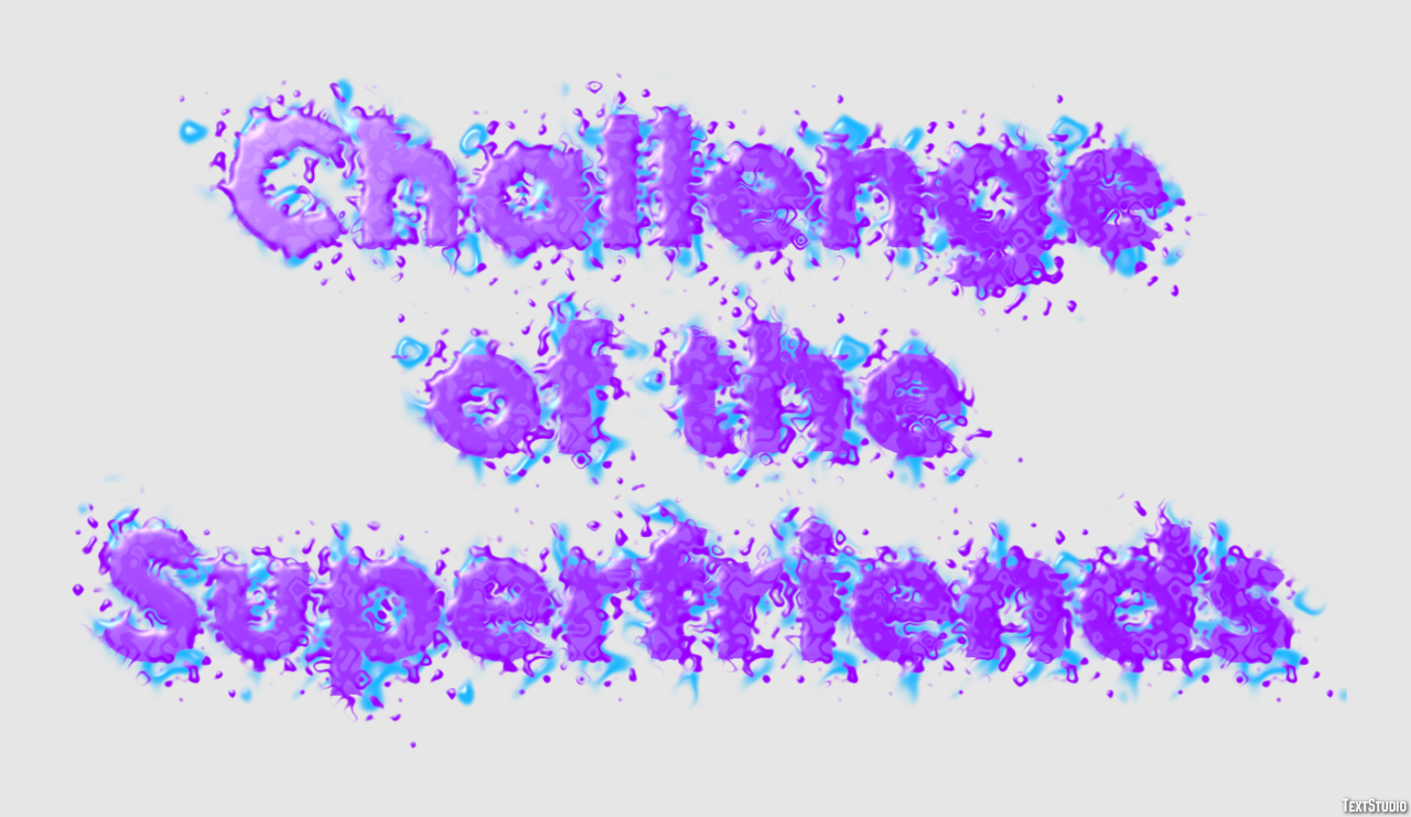 Challenge of the Superfriends Text Effect