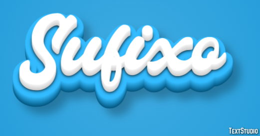 Sufixo Эффект текста