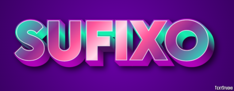 Sufixo Текстовый эффект
