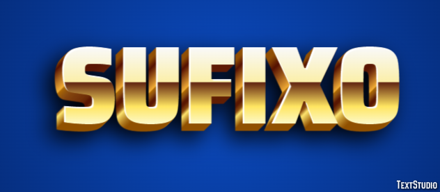 Sufixo Текстовый эффект