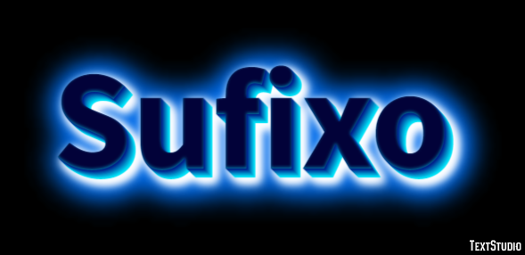 Sufixo Текстовый эффект