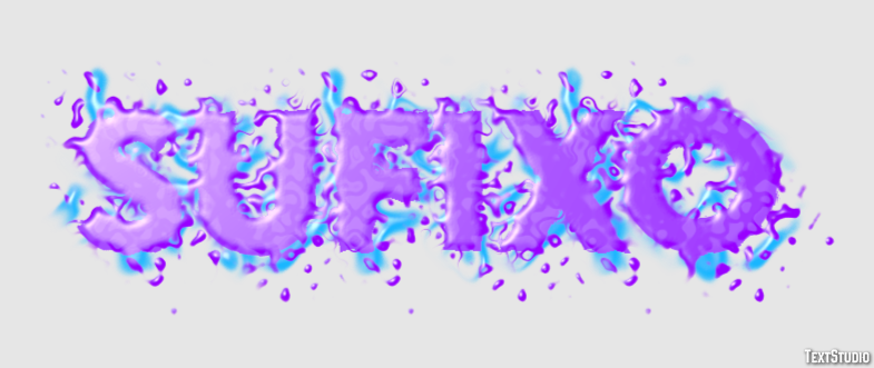 Sufixo Текстовый эффект