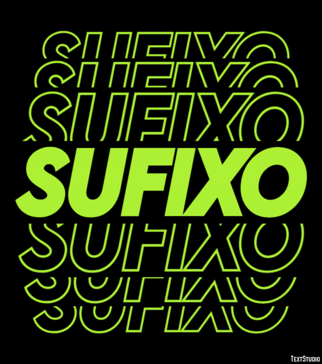 Sufixo Эффект текста