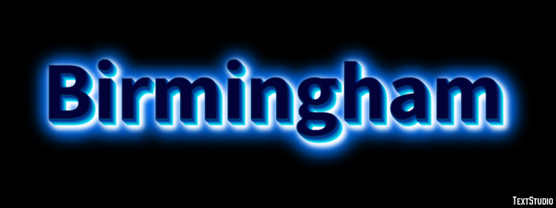 Birmingham Efecto de Texto