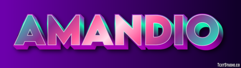 Amandio Text Effect
