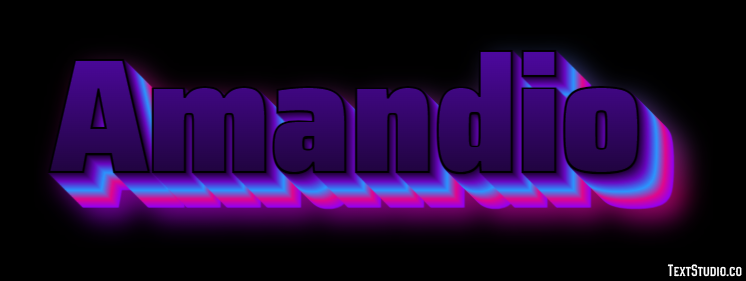 Amandio Text Effect