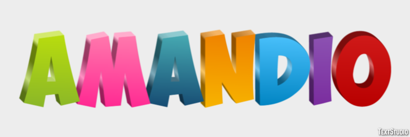 Amandio Text Effect