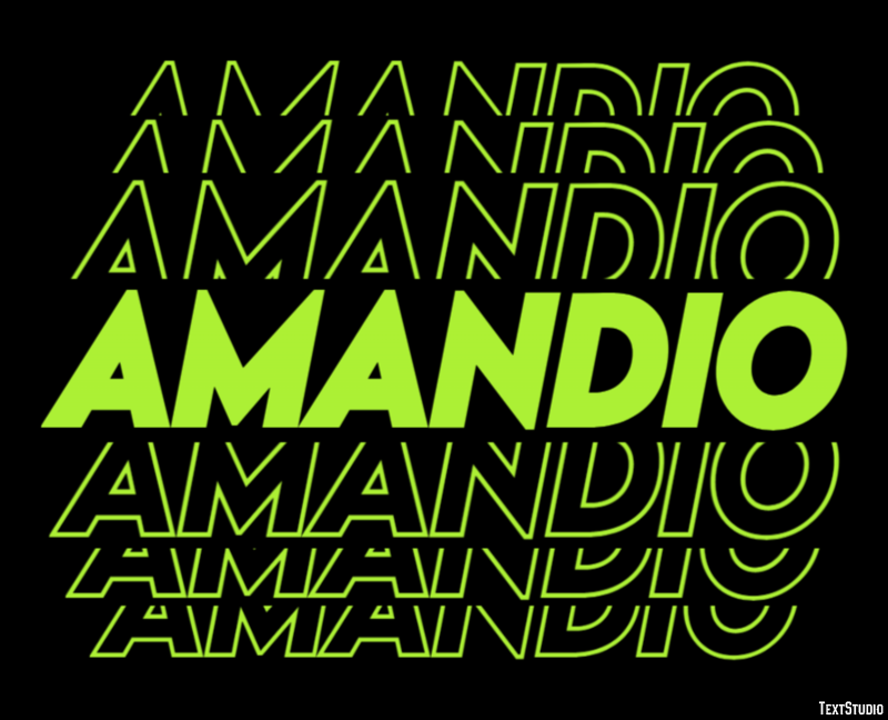 Amandio Text Effect