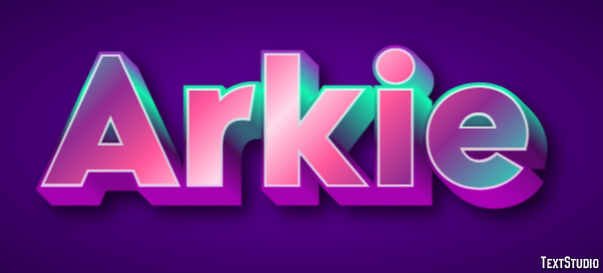 Arkie Text Effect