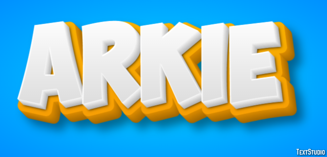 Arkie Text effect