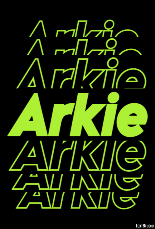 Arkie Effetto testo