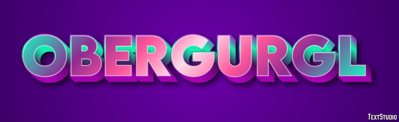 Obergurgl テキスト効果