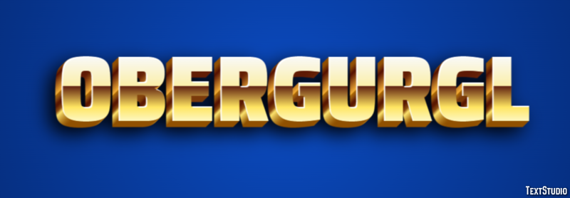 Obergurgl Efeito de texto