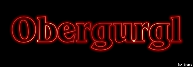 Obergurgl テキスト効果